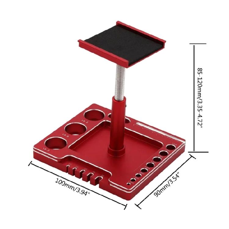 Aluminum Remote Control Car Stand Work Station Repair Tool for TRX4M SCX24 FCX24 1/14 1/16