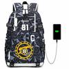 Large Capacity Schoolbag with Shoulder Strap; Student Three-piece Pencil Case Set