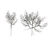 5pcs Black Artificial Plastic Tree Branch Antlers Shape Withered Branch  Halloween Day