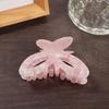 Hair Claw Hollow Butterfly Design Anti-slip Teeth Back Head Hair Clip Multiple Colors Available Versatile Hair Accessory