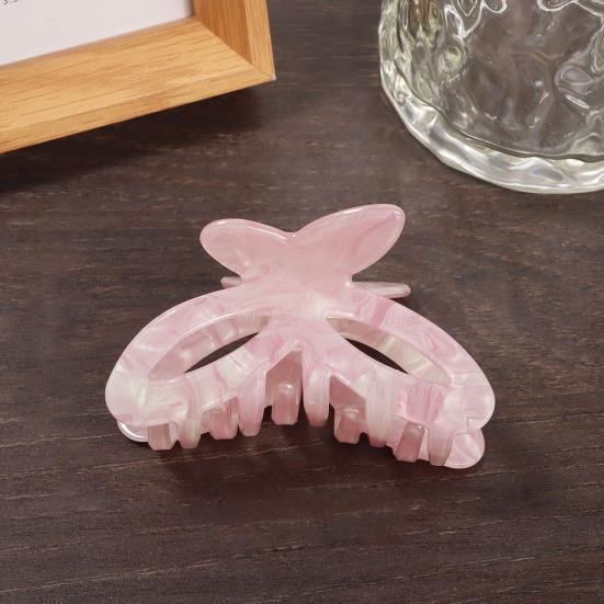Hair Claw Hollow Butterfly Design Anti-slip Teeth Back Head Hair Clip Multiple Colors Available Versatile Hair Accessory