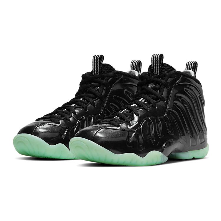 Nike Little Posite One GS All Star 2021 Kids Sneakers Black Barely-Green CW1596-001