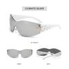 Star Decor Pilot Sunglasses, UV400 Protection Sport Shades, Y2K Fashion Rimless Sunglasses for Men Women Outdoor Cycling and Streetwear