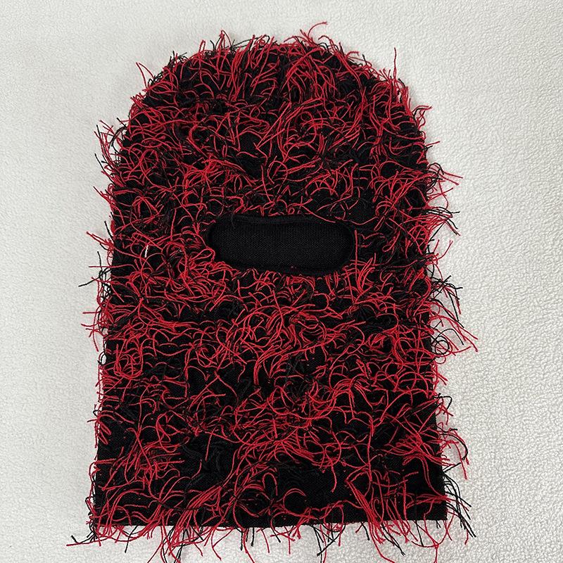 Balaclava Distressed Knitted Full Face Ski Mask for Men Women Beanies Hats Skullies Camouflage Winter Warm Bonnet Windproof Hats