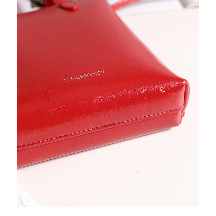 IELGY Soft Leather Portable Small Handbag Commuter Fashionable Women's Cross-body Mobile Phone Bag