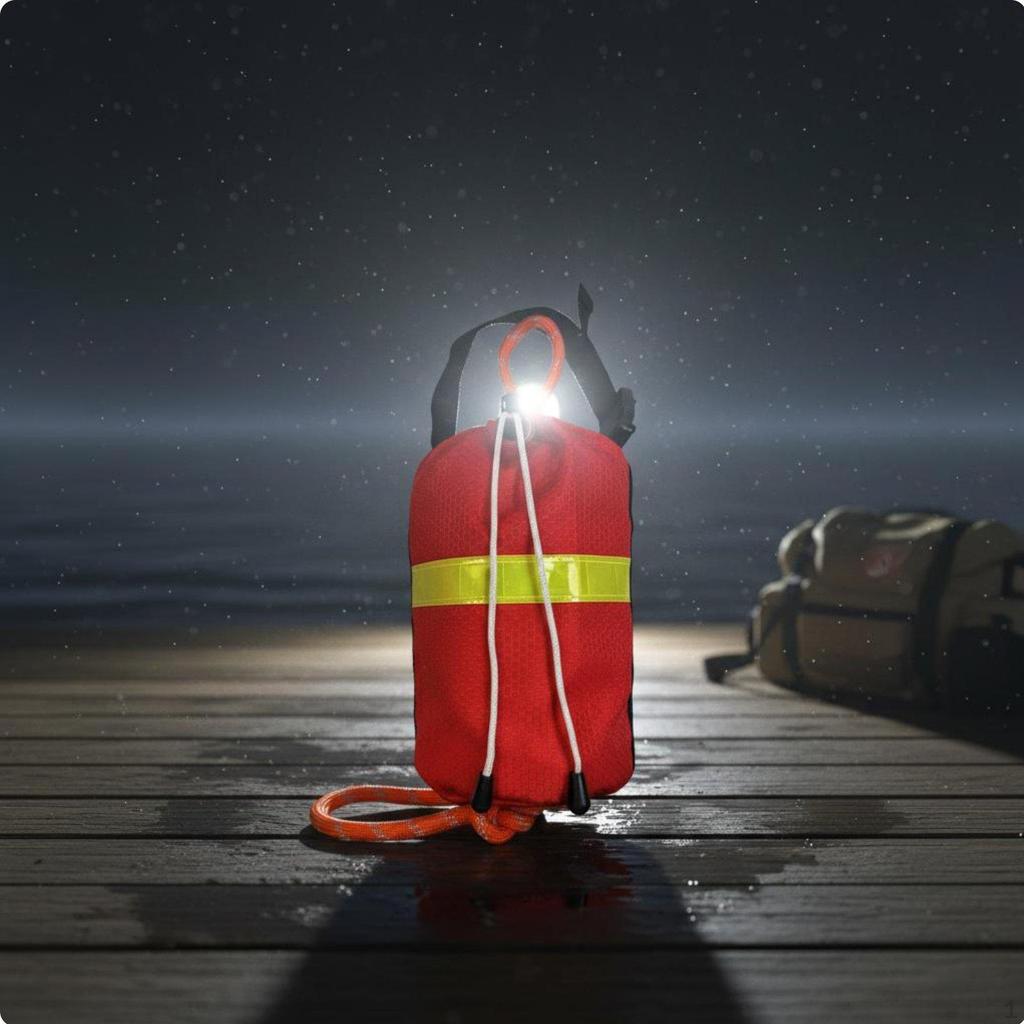 Throw Bag with rope Emergency Rescue Waterproof Material Buoyant Aquatic Line Pouch