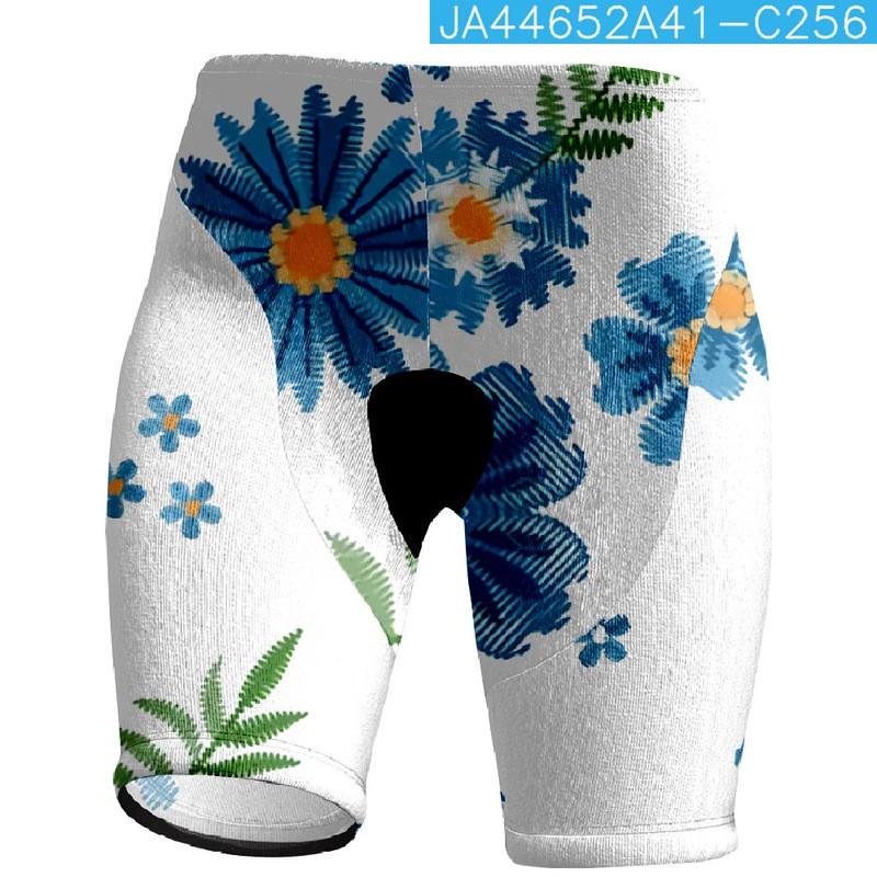 Short de cyclisme pour femme avec imprimé floral Coupe ajustée Vélo Montagne Route Cyclisme Sports d'extérieur