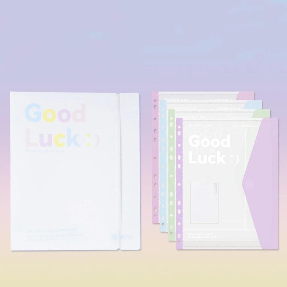 A4 Loose Leaf File Folder Transparent File Bag A4 Loose Leaf File Folder  Document Management белый