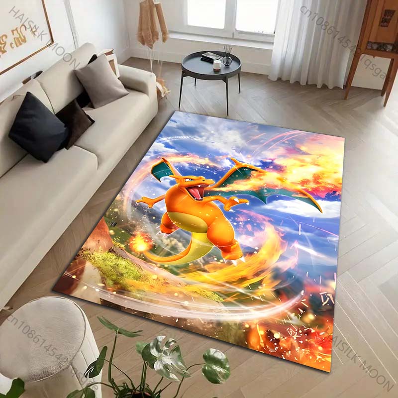 

1PC Pocket Monsters Charizard Carpet for Living Room Bedroom Kid s Room Home Decor Area Rug Sofa Cloakroom Play Mat for Gifts 40cm x 60cm