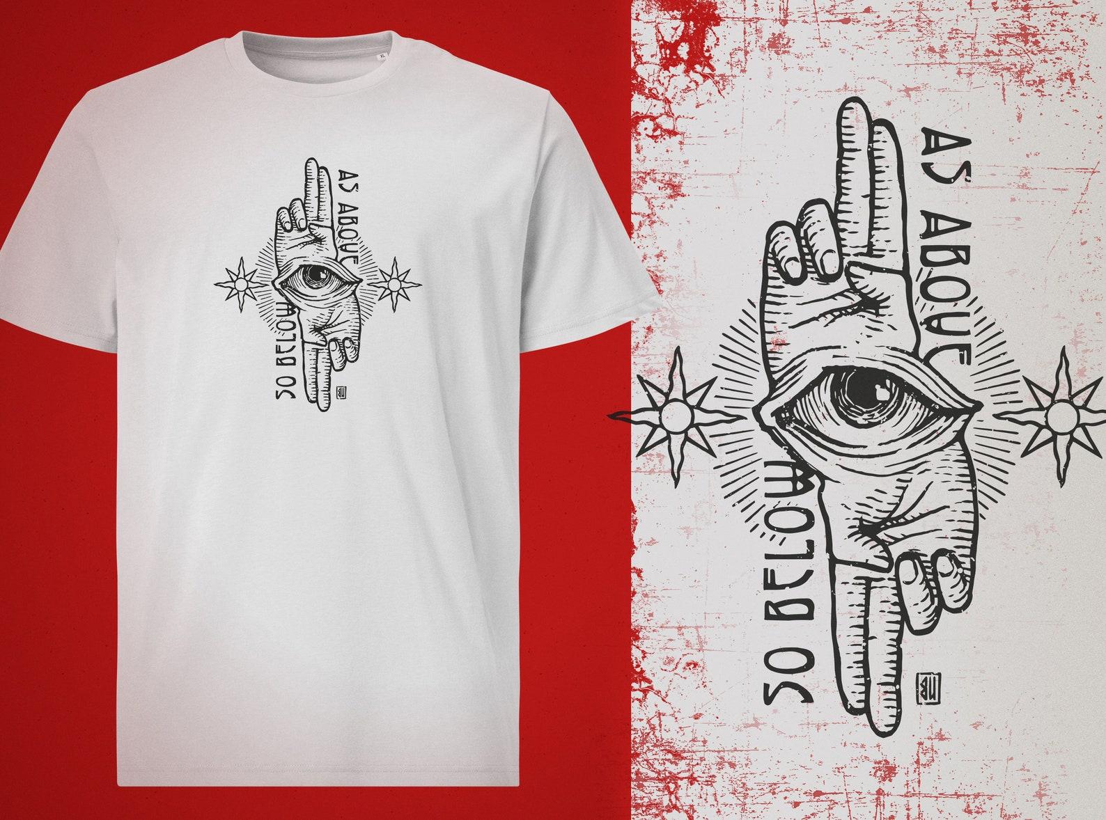 As Above So Below T-Shirt (black print) 3XL