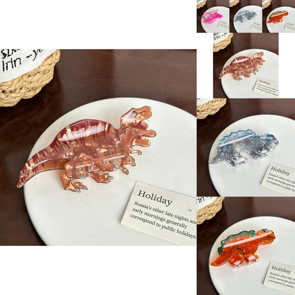 High-quality Acrylic Hair Claw Clip With Fun Dinosaur Theme Perfect For Winter Fashion