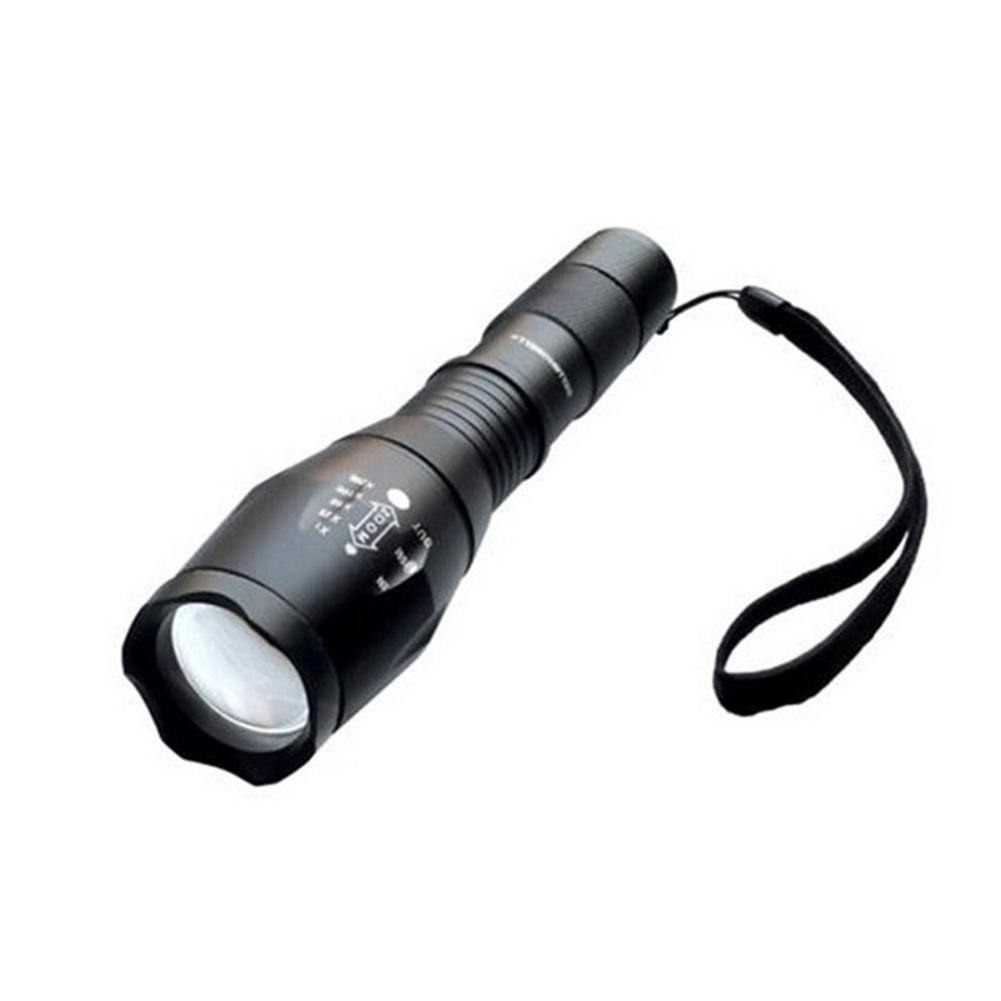 Exquisite 40x Strong Light LED Flashlight Long Shot Torch for Household Outdoor Activities