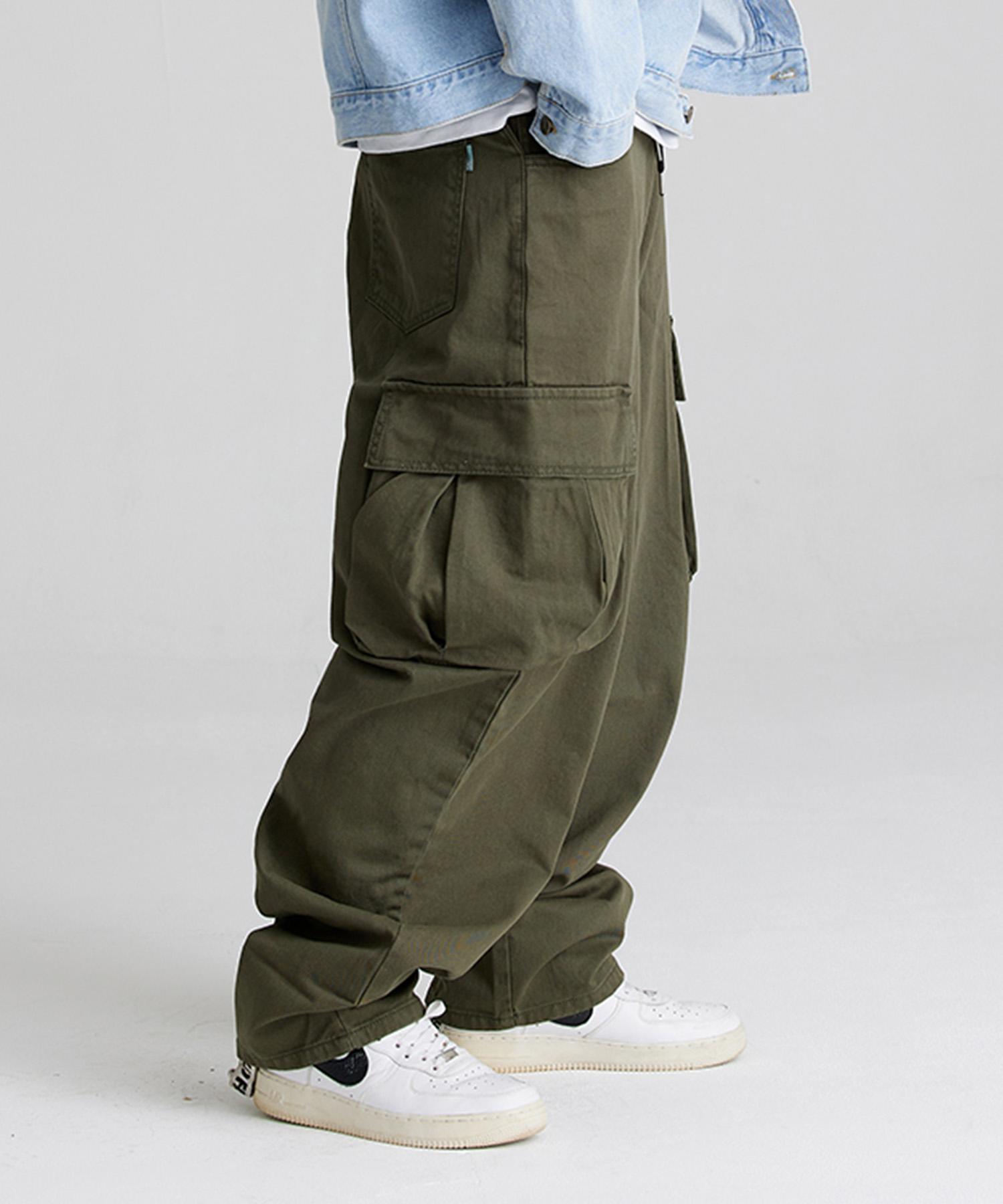 Bieseulaebis Cargo Loose Fit Cotton Pants