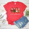 Cute Just A Jolly Goose Tshirt Christmas Goose Shirt Funny Santa Tshirt Gingerbread Goose Graphic Tee Unisex Short Sleeves Tops