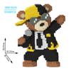 Brown Bear Band Party Set Children's Building Blocks Toy DIY Assembly Building Blocks 3D Model Children's Adult Festival Gift