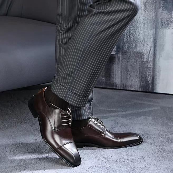 Men's Monk Leather Shoes Dress Shoes Men Classic Business Formal Social Office Party Wedding Shoes