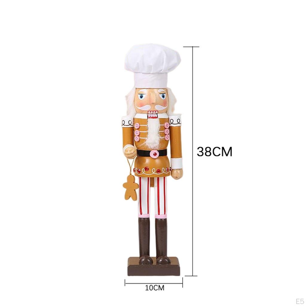 Nutcracker Ornament Soldier Figures Traditional Figurine for Desktop Office
