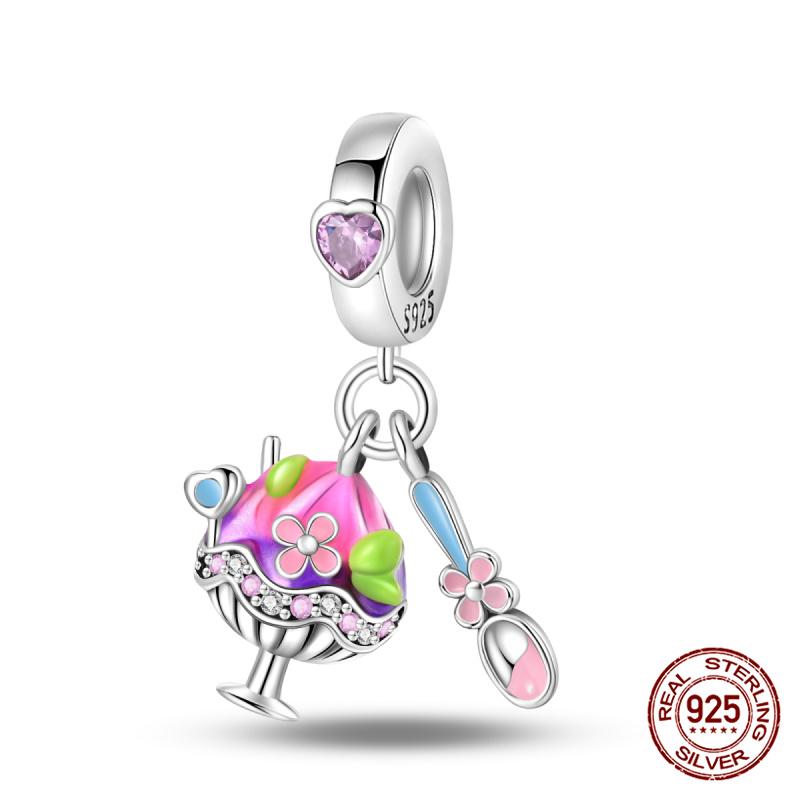 100%Copperpink Series Stars & High Heels Charms Fitoriginal Bracelets Diy Jewelry Making For Women Gift