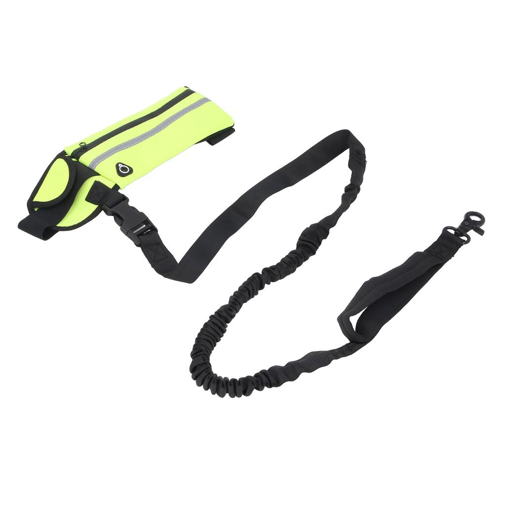 Dog Leash with   Pouch Waist Leash for Dog Walking Training Running Elastic Rope Waist Bag Reflective