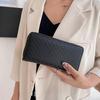 2025 Korean Style Women's Medium-Long PU Embossed Wallet with Multi-Card Slots and Coin Purse