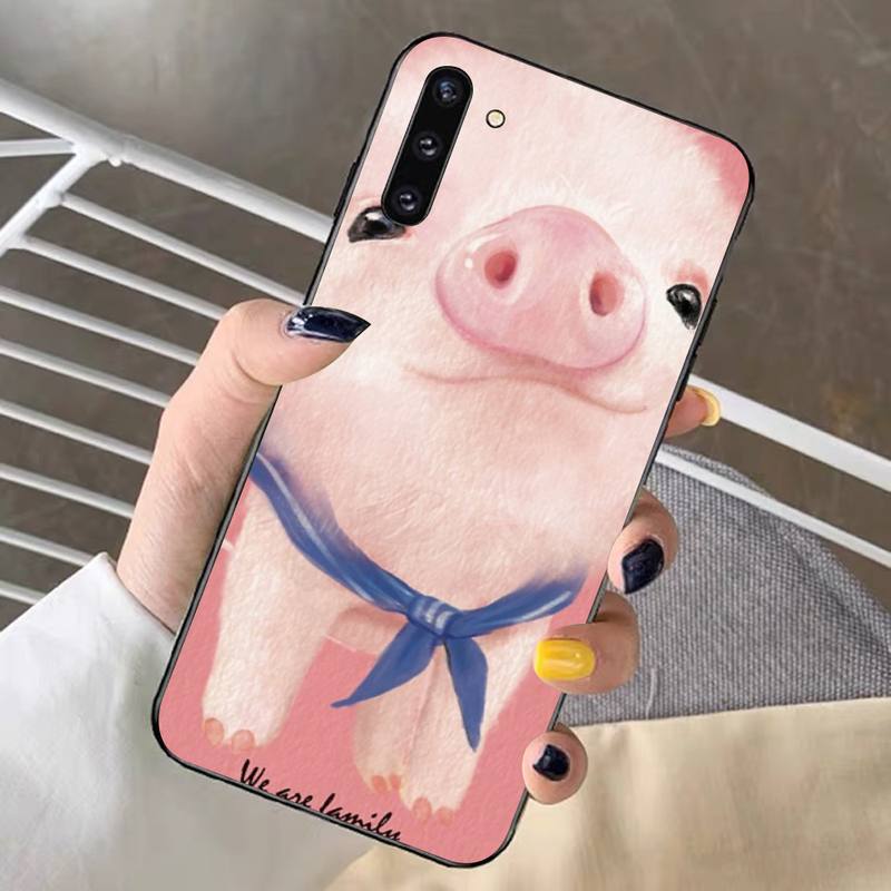 Cute Little Pet Pig Phone Case for Samsung Note 5 7 8 9 10 20 Pro Plus Lite Ultra A21 12 72