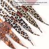 Leopard Print Flat Shoelaces For Casual Shoes Sports Sneakers Boots Soft Polyester Shoe Strings Footwear Accessories
