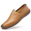 Classic Brand Men's Suede Leather Shoes Soft Soles Comfortable Loafers for Daily Commuting and Men's Driving Work Shoes