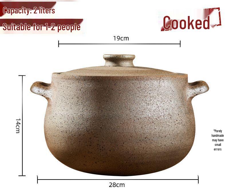 

Naijiang Traditional Black Claypot Stew Pot