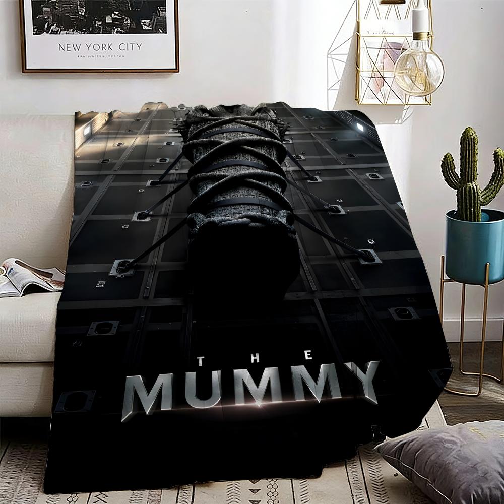 The Mummy Throw Lightweight 240g Flannel Blanket Soft Skin-friendly for Summer Cooling 75X95CM