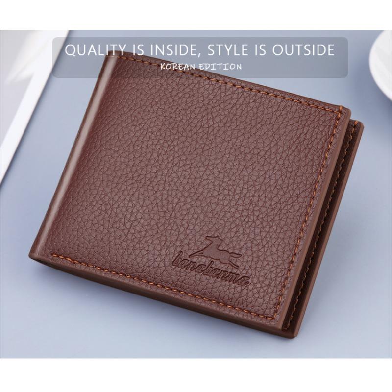 Men's Short Wallet Wallet Wallet, Business Gift Wallet Men