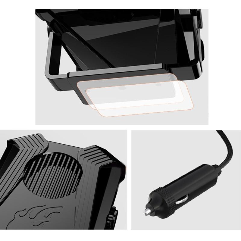 Portable Car Heater Fan Anti-Fog 12V Fan Windshield Defroster Auto Warmer Air Blower Vehicle Demister Heating Dryer