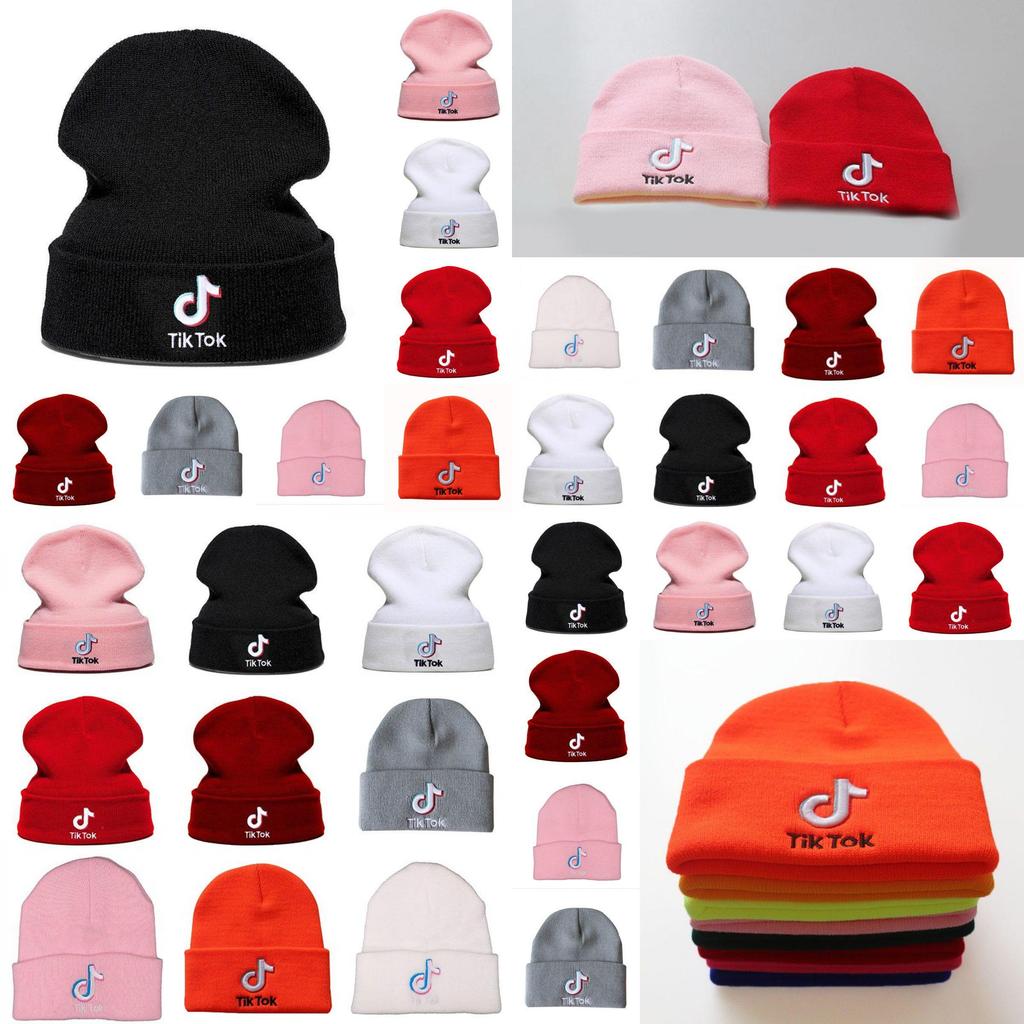 Stylish Tiktok Beanie Knitted Hat With Embroidery Letters For Unisex Fashion Lovers