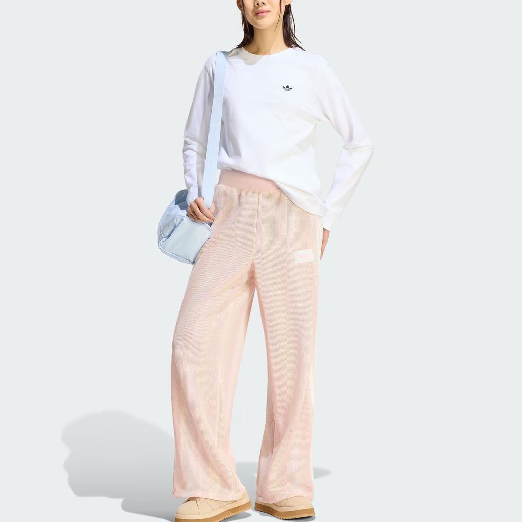 adidas Originals Firebird Glow Tracksuit Bottoms Retro Striped Loose Fit Knit Sweatpants Women Bottoms KY2037