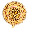 1 Pcs - 18-inch 4D Balloon - 18-inch Tropical Jungle Wildlife Balloon - Tiger, Leopard, Zebra Patterned Round Balloon Balloon