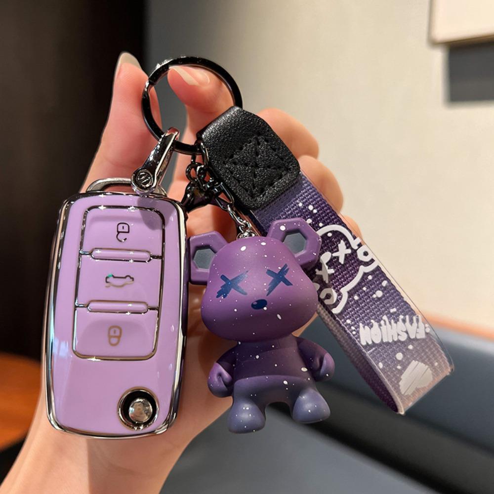 Durable for VW Key Holder for Golf Polo Passat Tiguan Lavida Bora Sagitar Troc Tuyue Lamando Protective Cover