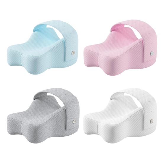 Memory Foam Knee Pillow Large Leg Pillow with Adjustable Strap Aligns Spine Sciatica Relief Back Knees Joints Support