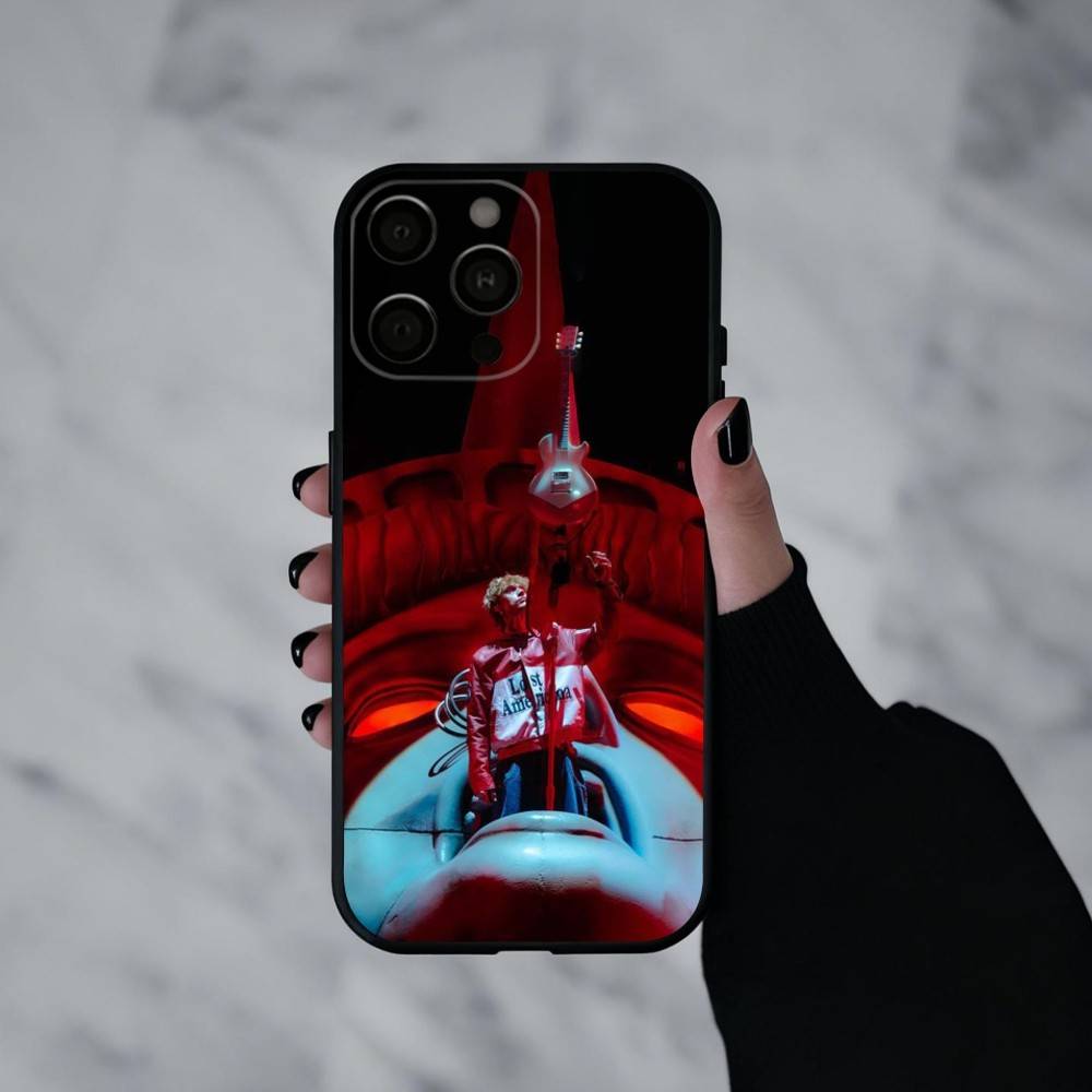 M-MGK L-Lost A-Americana Cool Phone Case For iPhone 17pro,16,15,14,13,12,11 Plus,Pro Max,XS,Soft Silicone Black Cover