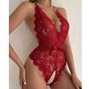 Sexy Underwear Women's New European and American Open-file Neck Strap Sexy Backless Lace Onesie