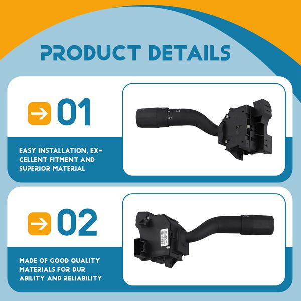 AR3T13K359AAW: Fits 2010-2014 Ford Mustang Turn Signal Switch