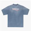 Balenciaga 764235 Tiv52 9798 Political Crack Artwork Mens Short Sleeve Tee