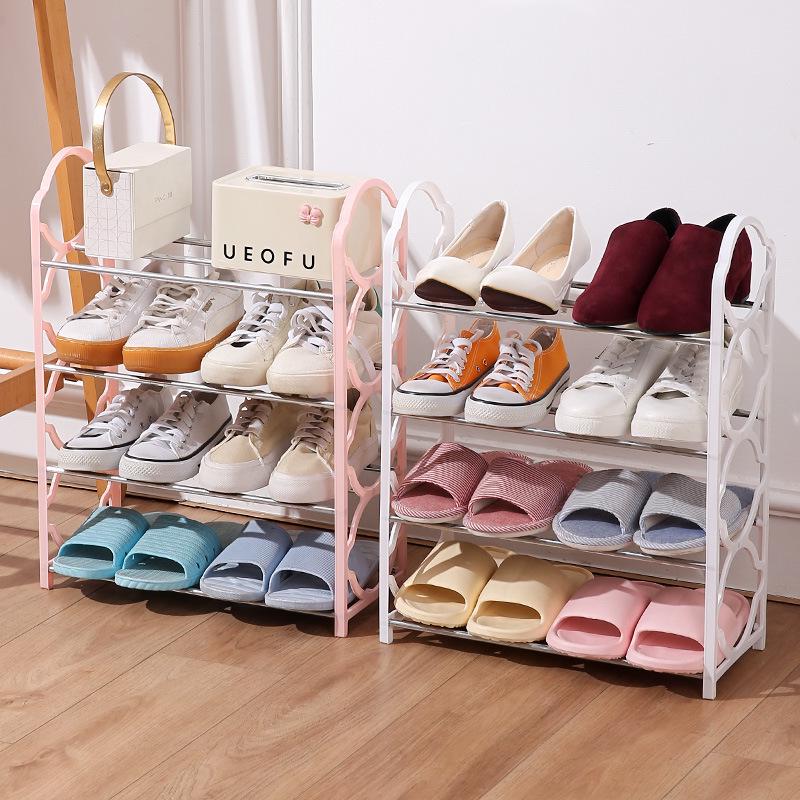 Simple Multi-layer Metal Shoe Rack for Dorms and Doorways - Economical and Reinforced Cabinet