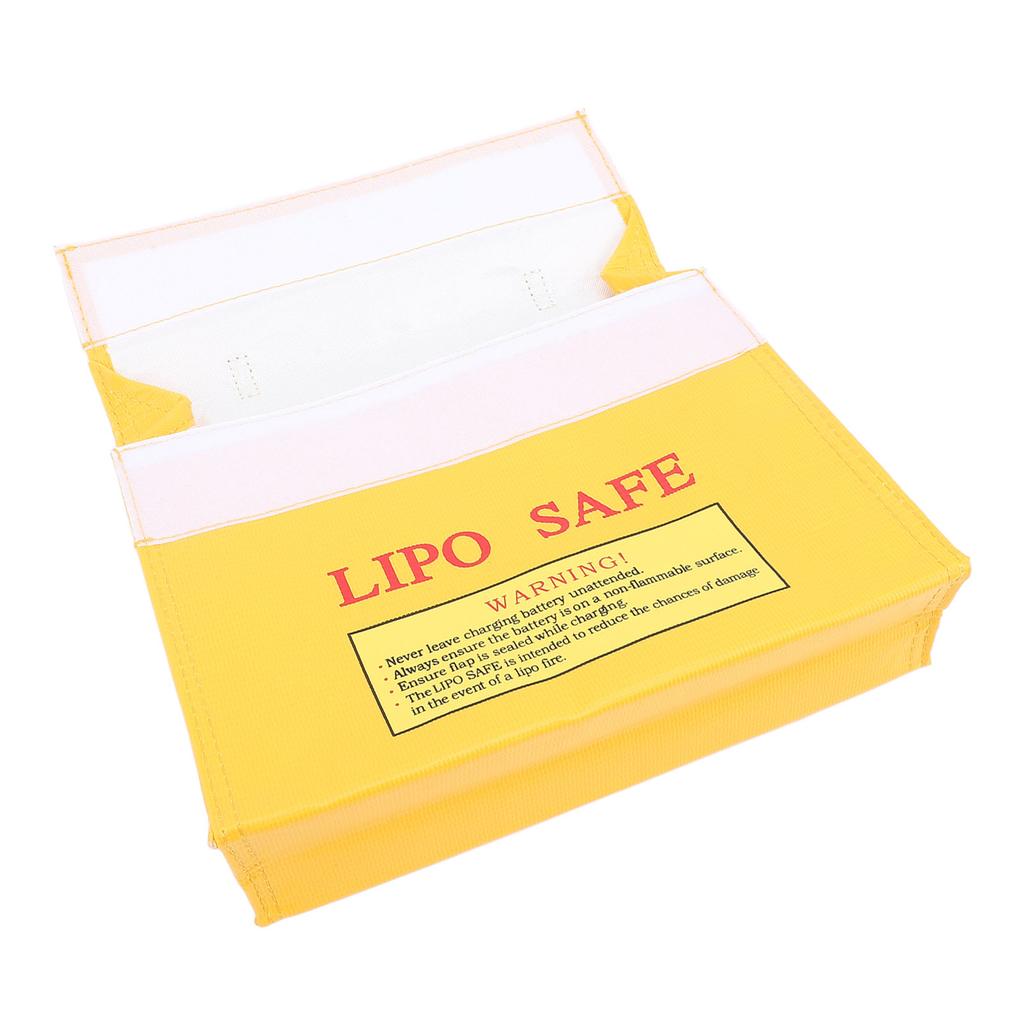 Lipo Safe Bag Lipo Battery Hook and Loop Closure Fireproof Explosionproof Lipo Battery Safe Pouch