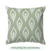 Fresh White And Green Pattern Cushions Pillowcase Polyester Cushion Cover Throw Pillow Pillowcover Home Car Sofa Decor