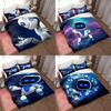 Cartoon Bot Astro Bedding Duvet Cover Pillow Case Set Single Double Bedroom