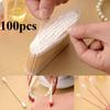 100/400/600pcs Double Head Cotton Swab Medical Wood Sticks Nose Ears Clean Applicator Beauty Cottontattooclean,Tattooaccessories