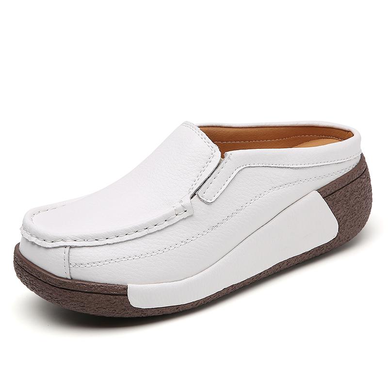 Pantofi Casual de Vară pentru Femei Pantofi de Piele pentru Femei Papuci pentru Femei