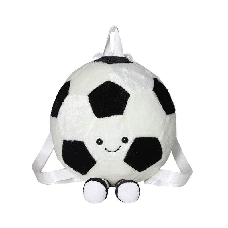 

Football Sports Fun Basketball Plush Toy Backpack Doll Kindergarten Schoolbag Football