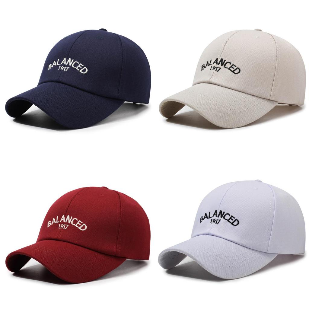 Balanced Letter Embroidery Baseball Cap Sun Protection Breathable Hat Peaked