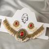 Retro European Pearl Sequin Necklace & Earrings Set: Bright, Shiny, Colorful Charm