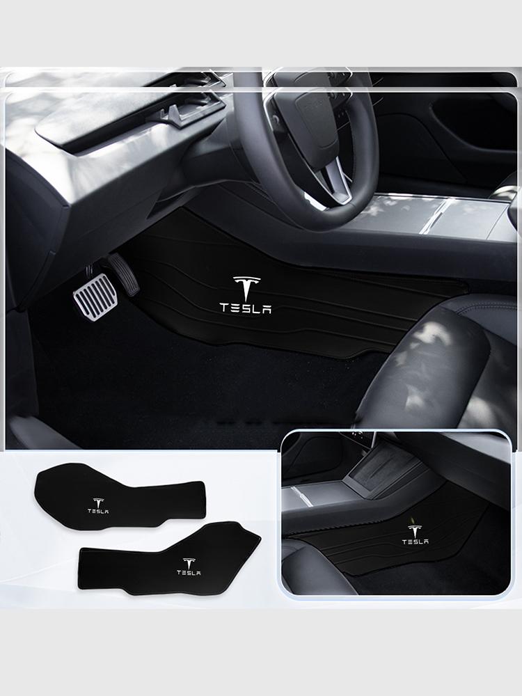 New Tesla Model 3 Highland Model Y Juniper Leather Anti-Kick Pad White Interior Accessories Scratch Guard Non-Damage Installatio